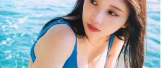 Yuki Yoda in a swimsuit